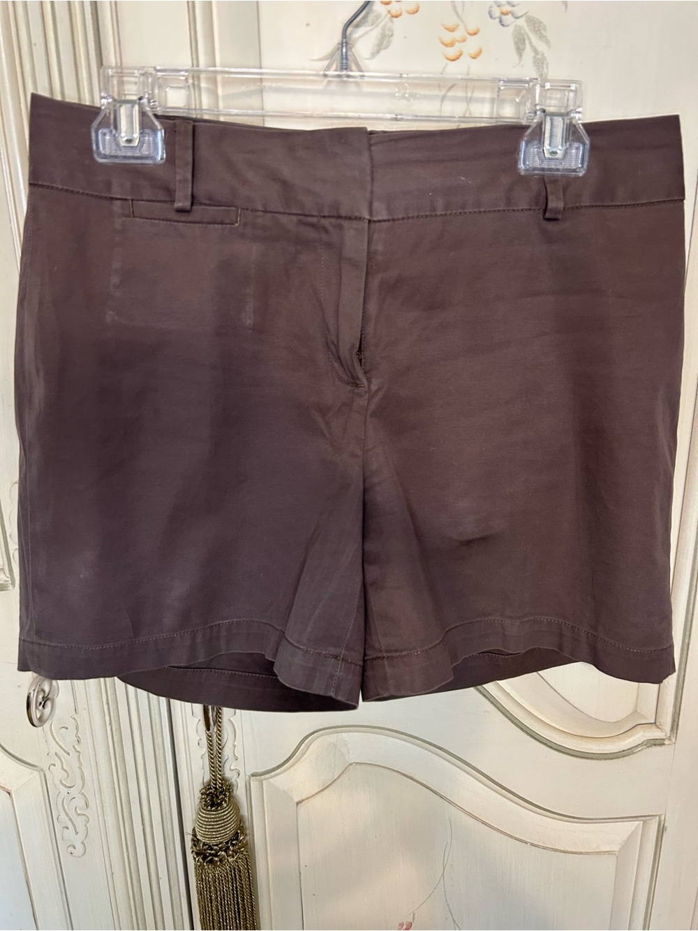 Talbots Dark Brown Cotton Blend Bermuda Shorts